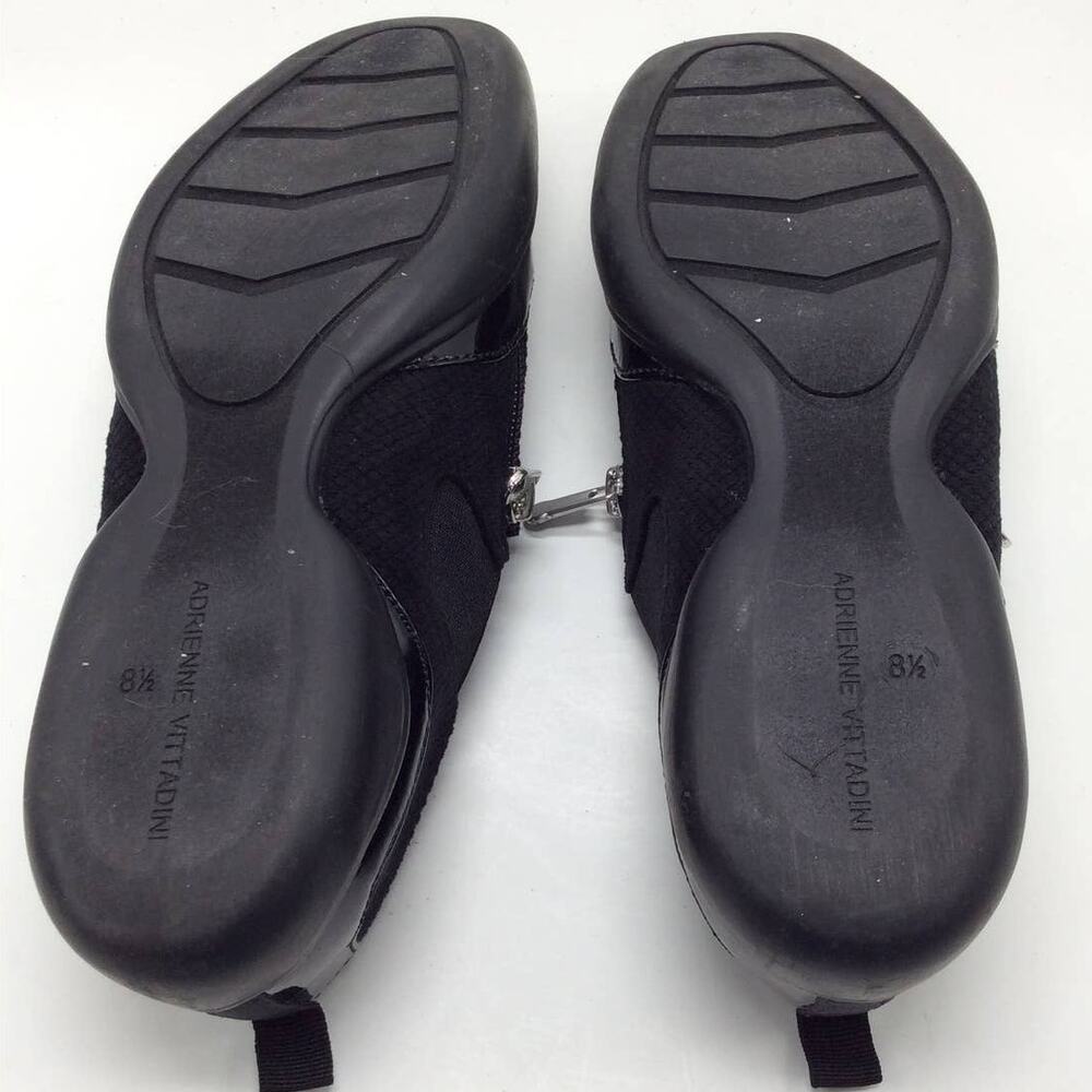 Adrienne Vittadini Sport Side Zip Slip On Ganesa Black Womens 8.5 - Picture 4 of 4